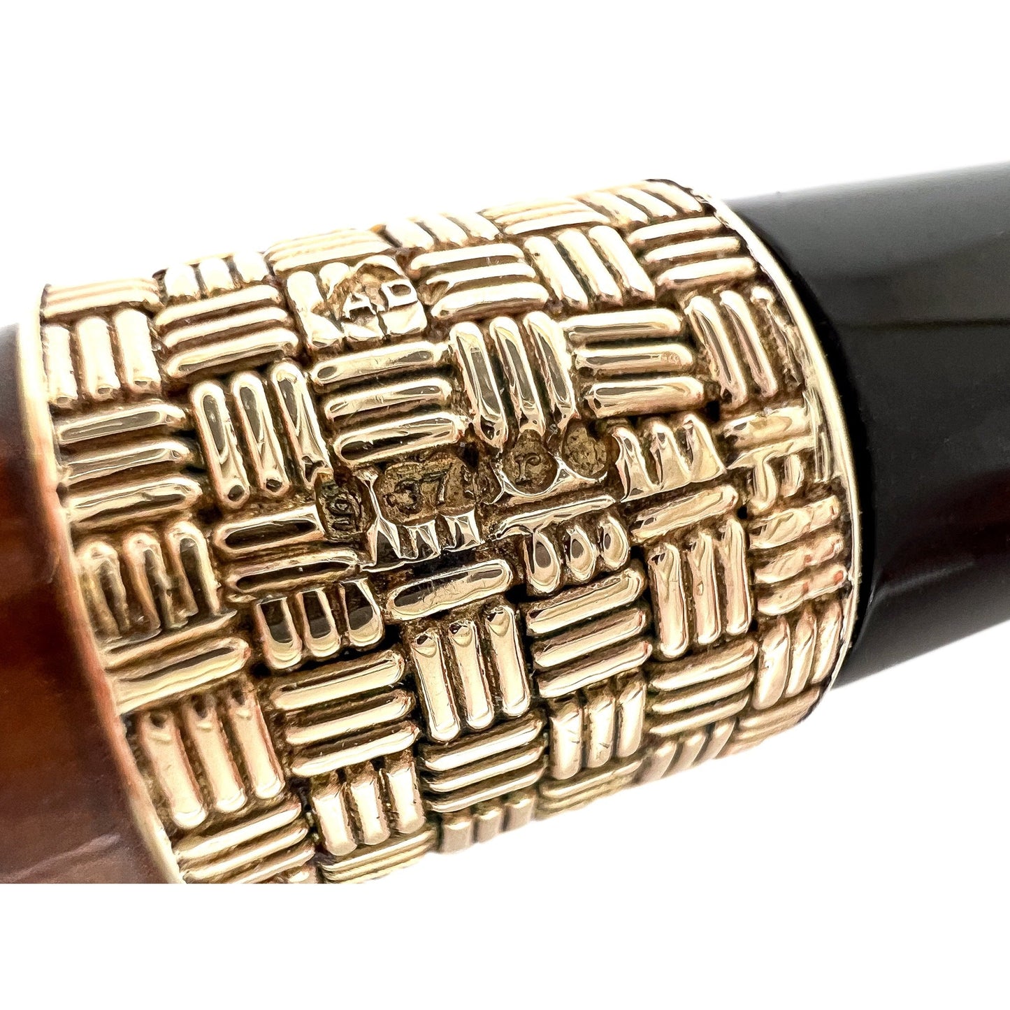 Dunhill Root Briar 9k Gold Band 34 F/T 2R - Estate Smoking Pipe - Dunhill - lastforsure
