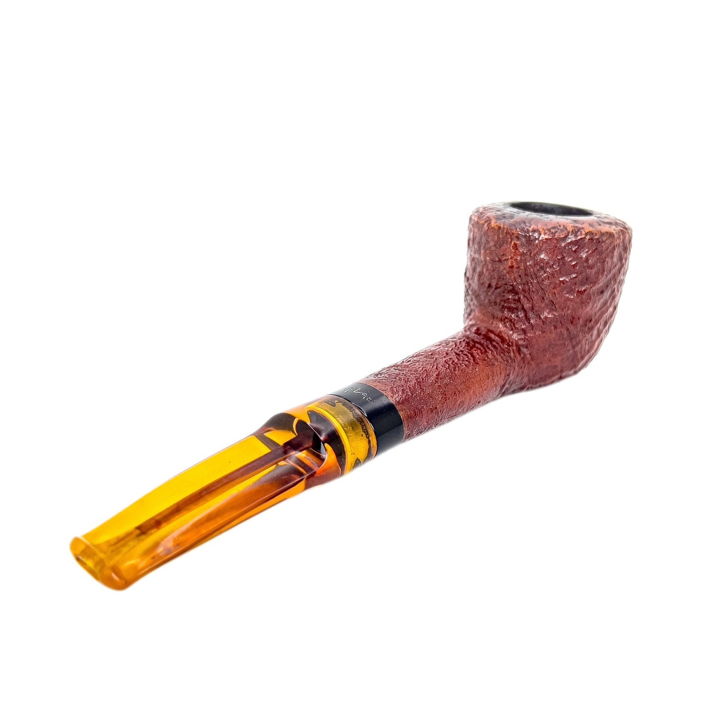 Jens Tao Nielsen Cultural Amber Stem Dublin - Estate Smoking Pipe - Tao Nielsen - lastforsure