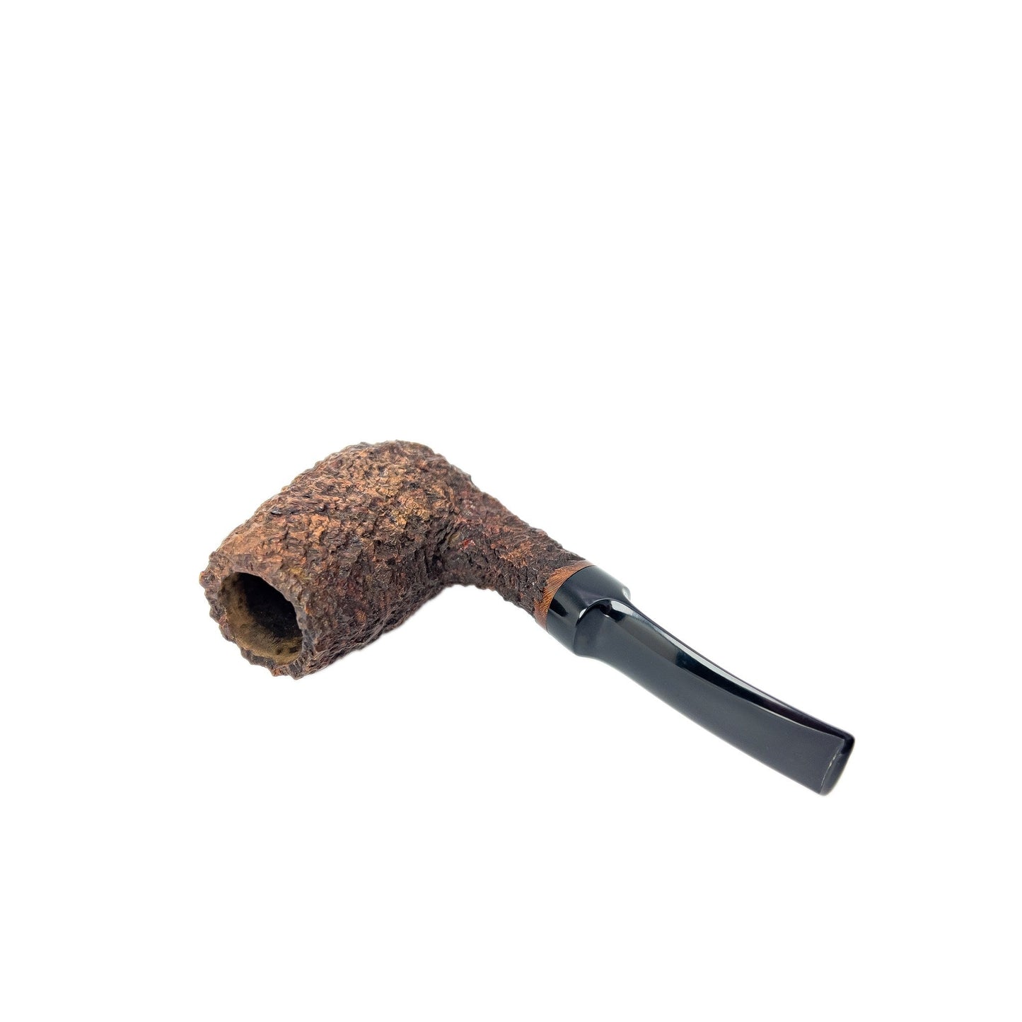 Reum Pipes USA Rusticated Bent Brandy Nose Warmer - Reum Pipes USA - Sean Reum - lastforsure