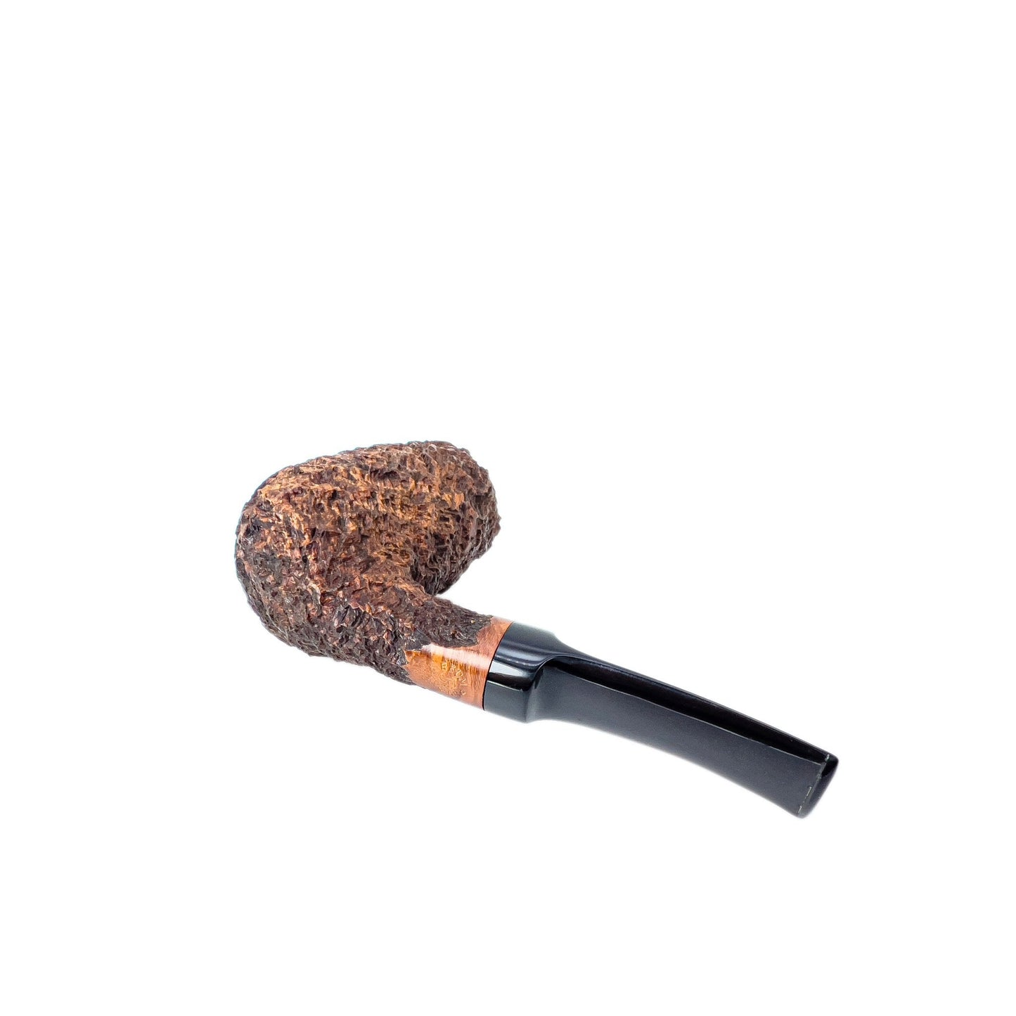 Reum Pipes USA Rusticated Bent Brandy Nose Warmer - Reum Pipes USA - Sean Reum - lastforsure