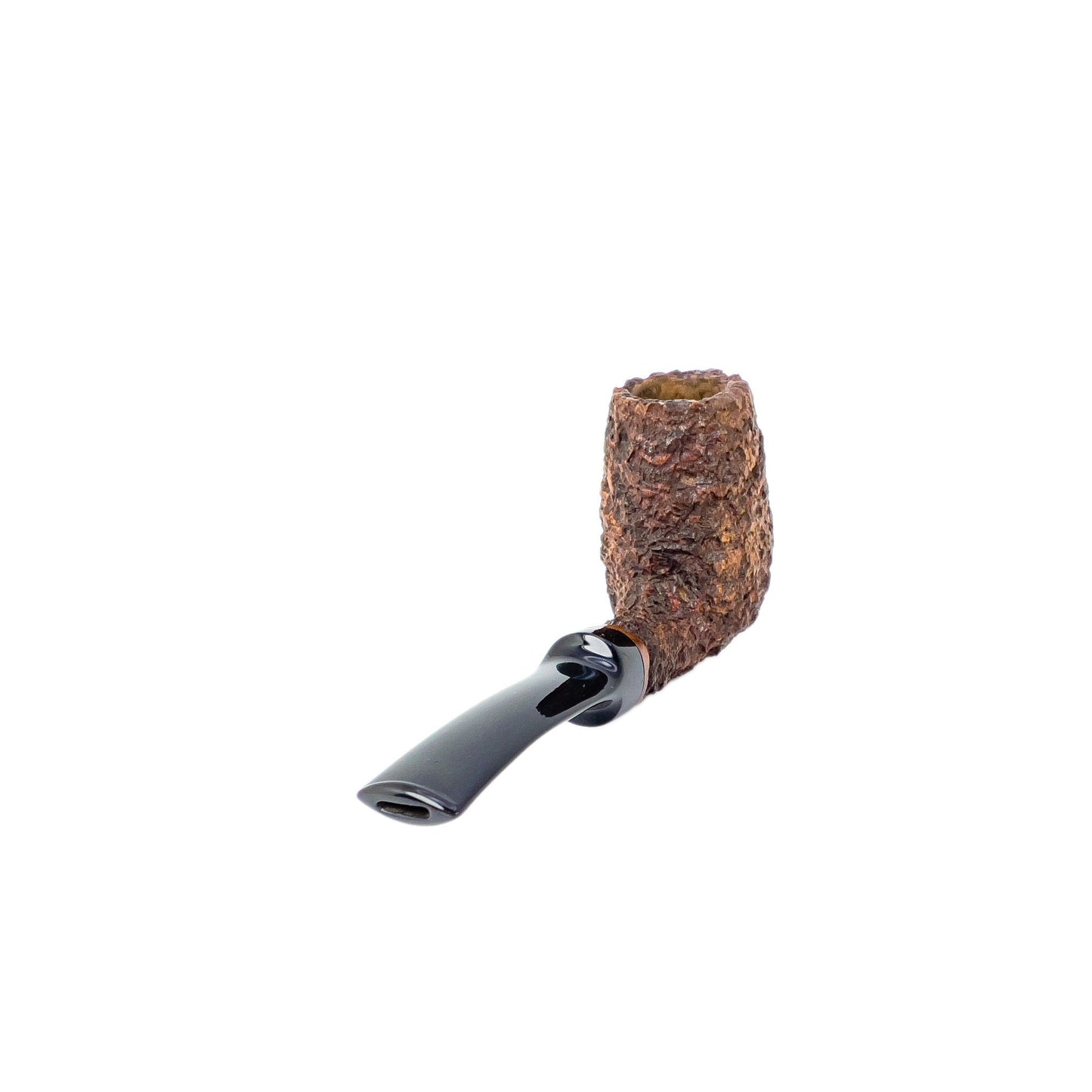 Reum Pipes USA Rusticated Bent Brandy Nose Warmer - Reum Pipes USA - Sean Reum - lastforsure