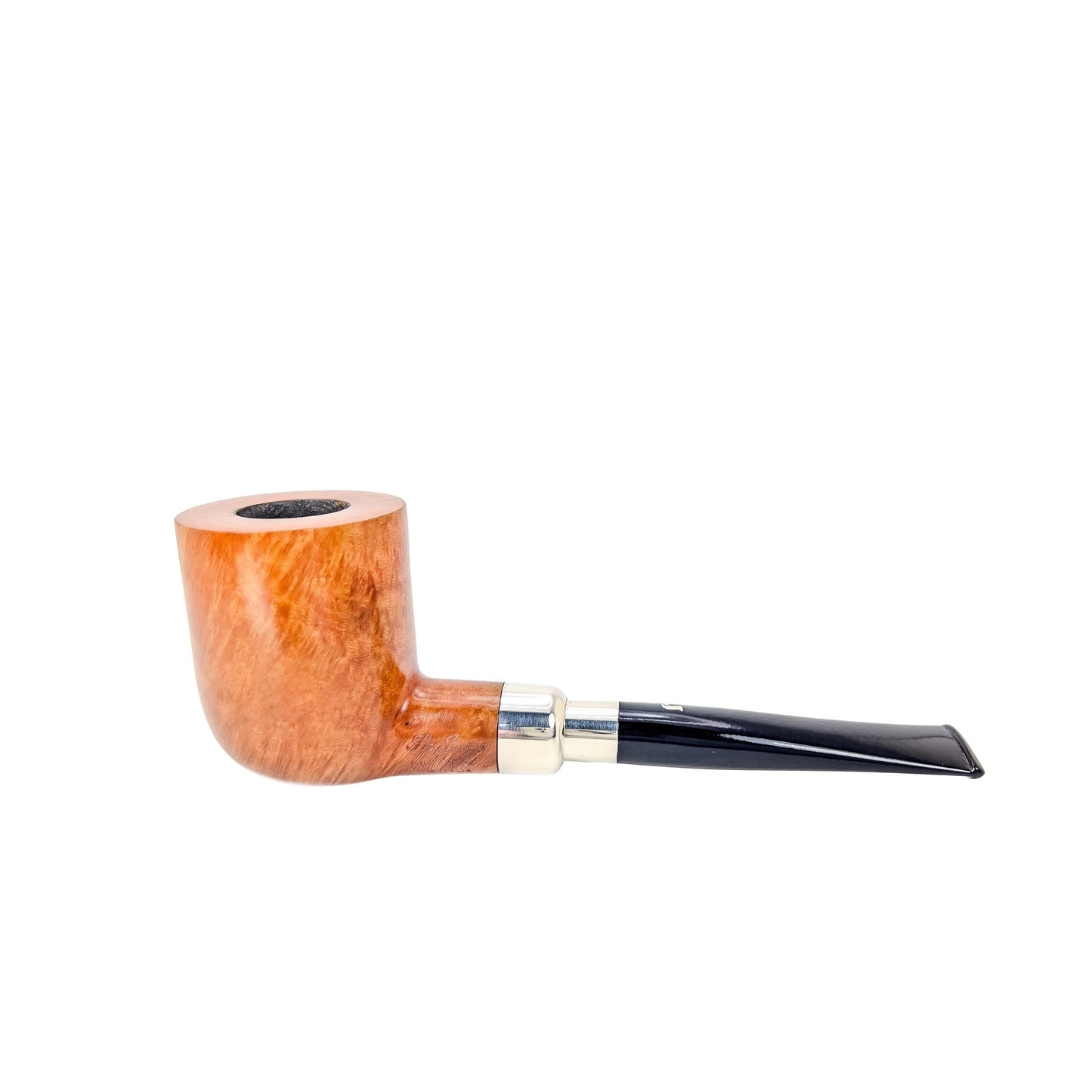 Ser Jacopo Spigot Billiard Sitter L2 9mm Silver - Estate Smoking Pipe - Ser Jacopo - lastforsure