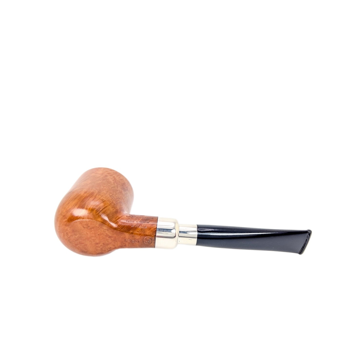 Ser Jacopo Spigot Billiard Sitter L2 9mm Silver - Estate Smoking Pipe - Ser Jacopo - lastforsure